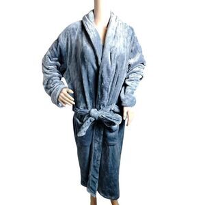 AW MYF Cargo Pajama Robe‎ Women's S/M Gray Cabincore Cozycore Cottagecore Soft